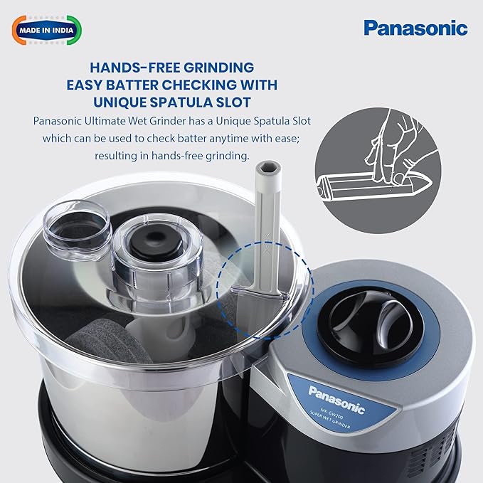 Panasonic Plastic Mk-Gw200 Super Wet Grinder (Black)-ItsBen LifeStyle