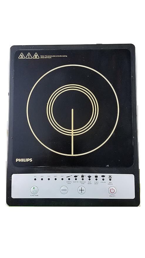 PHILIPS HD4920/00 Induction Cooktop  (Black, Silver, Push Button)