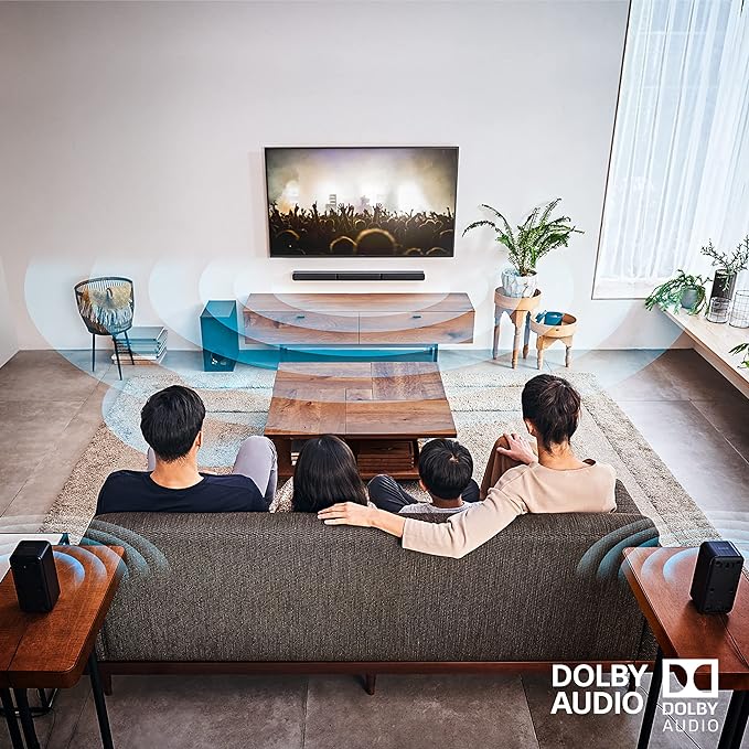 Sony HT-S40R Real 5.1ch Dolby Audio Soundbar for TV with Subwoofer & Wireless Rear Speakers, 5.1ch Home Theatre System (600W, Bluetooth & USB Connectivity, HDMI & Optical Connectivity, Sound Mode)-ItsBen LifeStyle