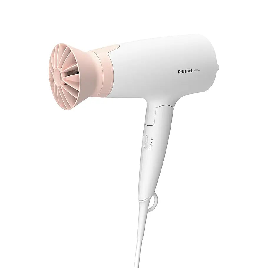 Philips Hair Dryer - Powerful Drying with Less Heat I 1600 W I Men and Women I Cool Shot | ThermoProtect Care I Travel friendly BHD308/30