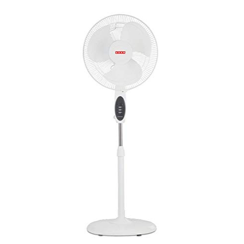 Usha Striker Hi Speed 400 Mm 3 Blade Pedestal Fan, White, Standard Size