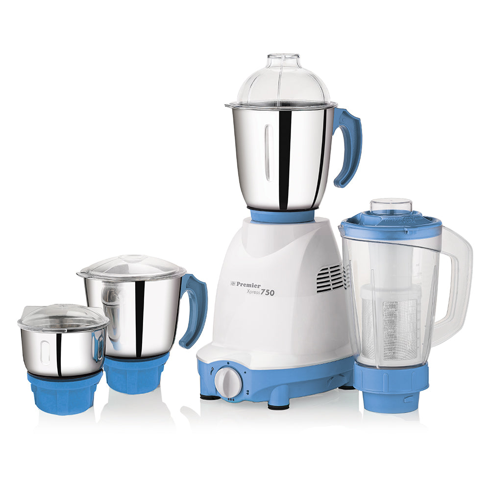 Premier xpress diamond plus KM 524 750 W Juicer Mixer Grinder  (S3 xpress diamond | 4 Jars | Blue)