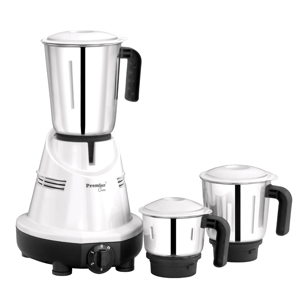 Premier KM512 550 W Mixer Grinder  (Cute 550W | 3 Jars | White)