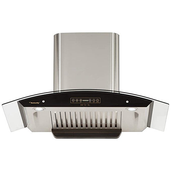 Butterfly Desire Plus 190W 90cm Grey Steel Finish Chimney