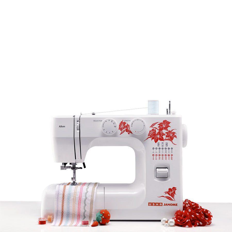 USHA Allure DLX Electric Sewing Machine  ( Built-in Stitches 21)-ItsBen LifeStyle