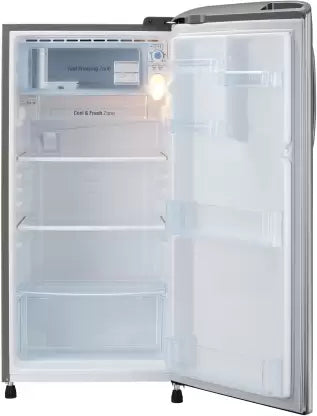 LG 185 L 3 Star Direct-Cool Single Door Refrigerator (GL-B201APZD, Shiny Steel, Fast Ice Making fridge)-ItsBen LifeStyle