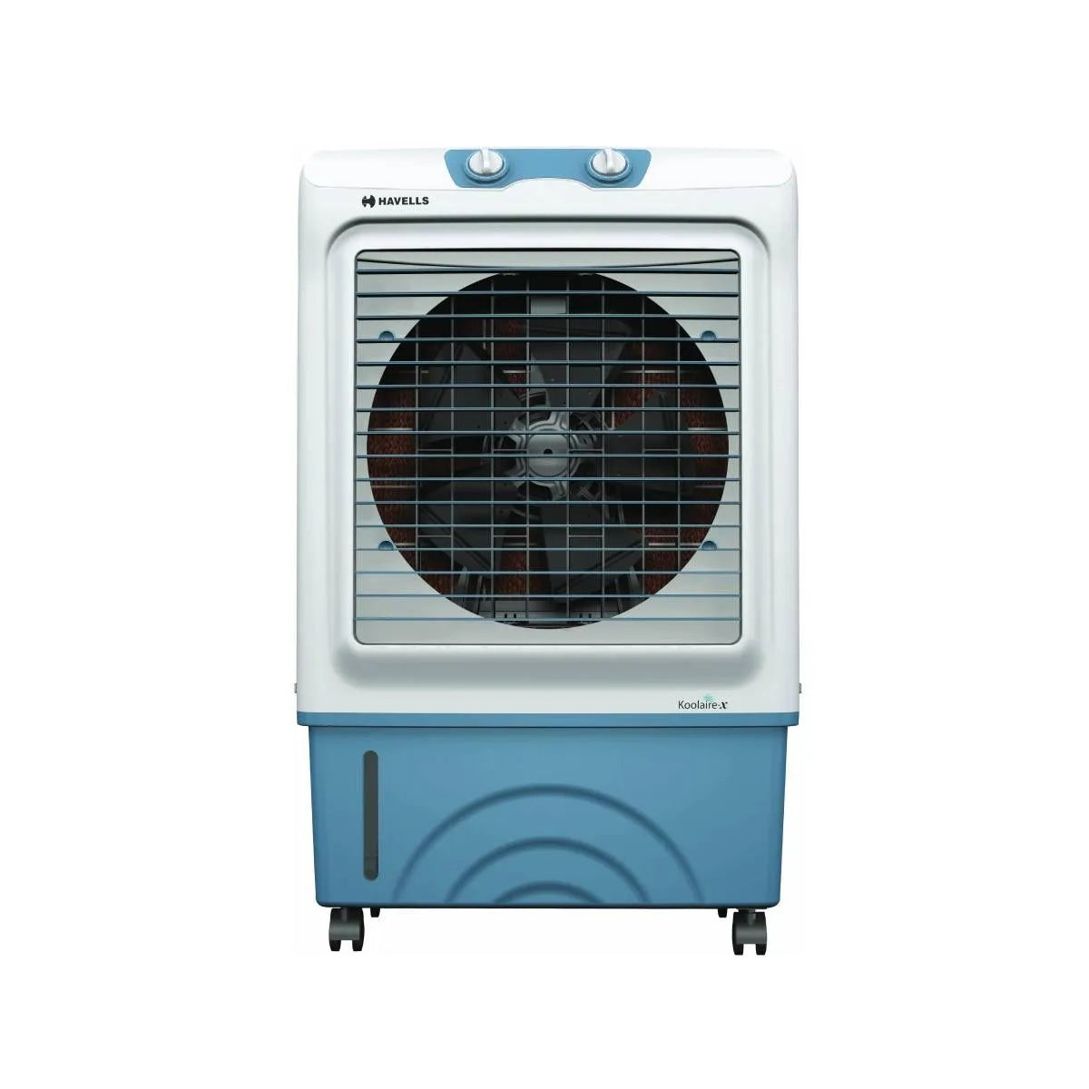 HAVELLS Koolaire-X 51 Litres Desert Air Cooler with Castor Wheels (Evaporative Cooling Technology, Light Blue & White)