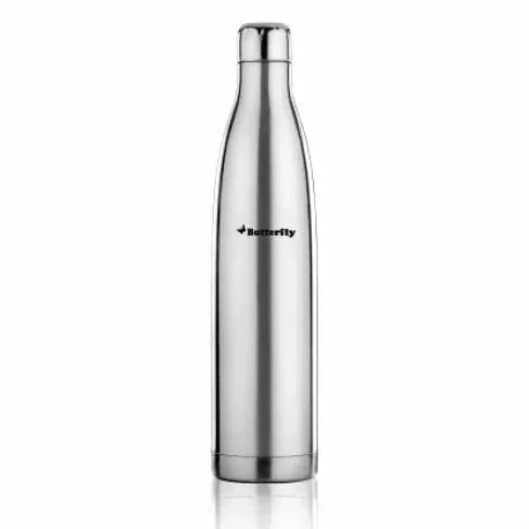 Butterfly Voyage 500 ml Flask  (Pack of 1, Silver, Steel)