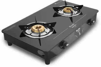 Preethi Zeal 2 Burner (ISI Approved) Glass Manual Gas Stove  (2 Burners)-ItsBen LifeStyle