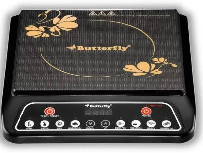 Butterfly Turbo Plus Induction Cooktop  (Black, Push Button)