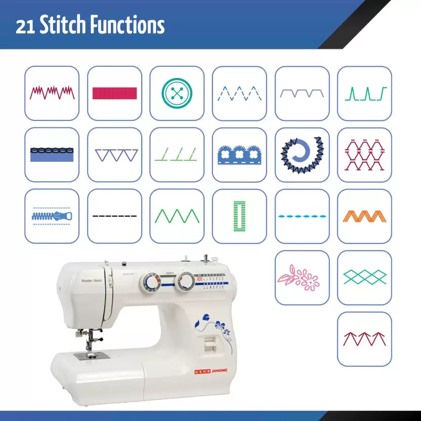 USHA Wonder Stitch Electric Sewing Machine  ( Built-in Stitches 13)-ItsBen LifeStyle