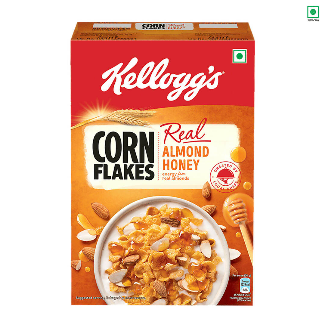 Kellog's Corn Flakes Real Almond Honey (15 % Extra)-ItsBen LifeStyle