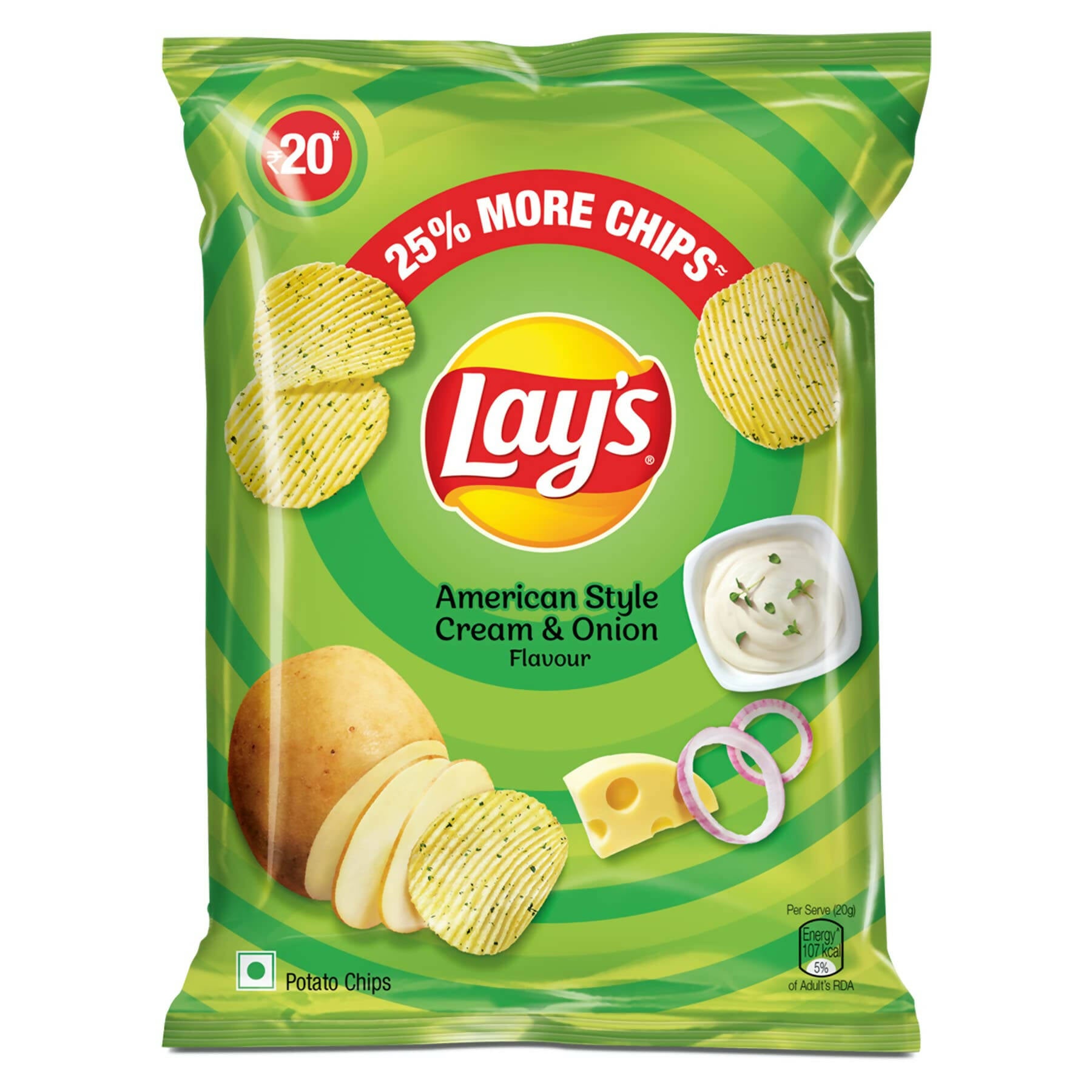 Lays American Style Cream And Onion Flavour-ItsBen LifeStyle