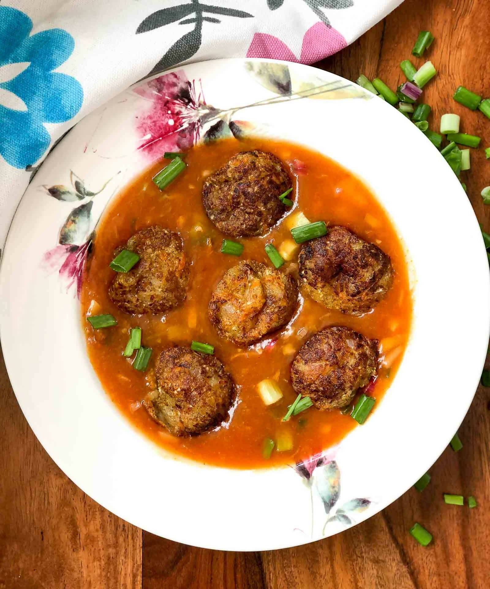 Veg Balls in Manchurian Sauce-ItsBen LifeStyle