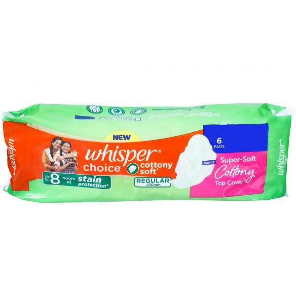 Whisper Choice Cottony Soft Regular (6 Nos)-ItsBen LifeStyle