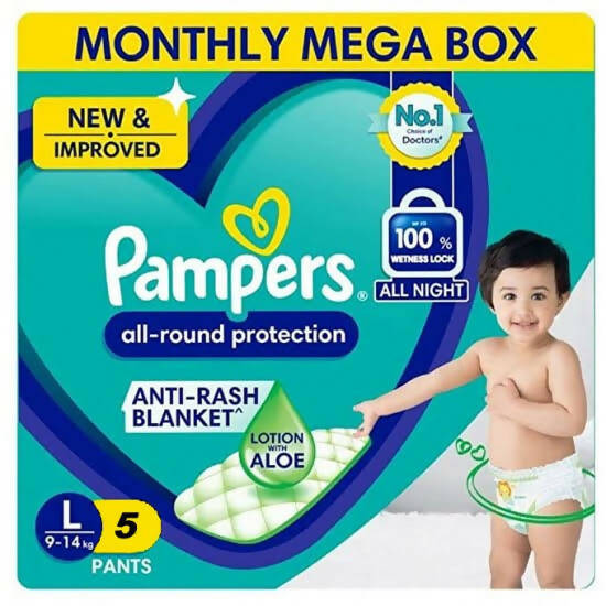 Pampers All Around Protection (L) (5 Pants)-ItsBen LifeStyle