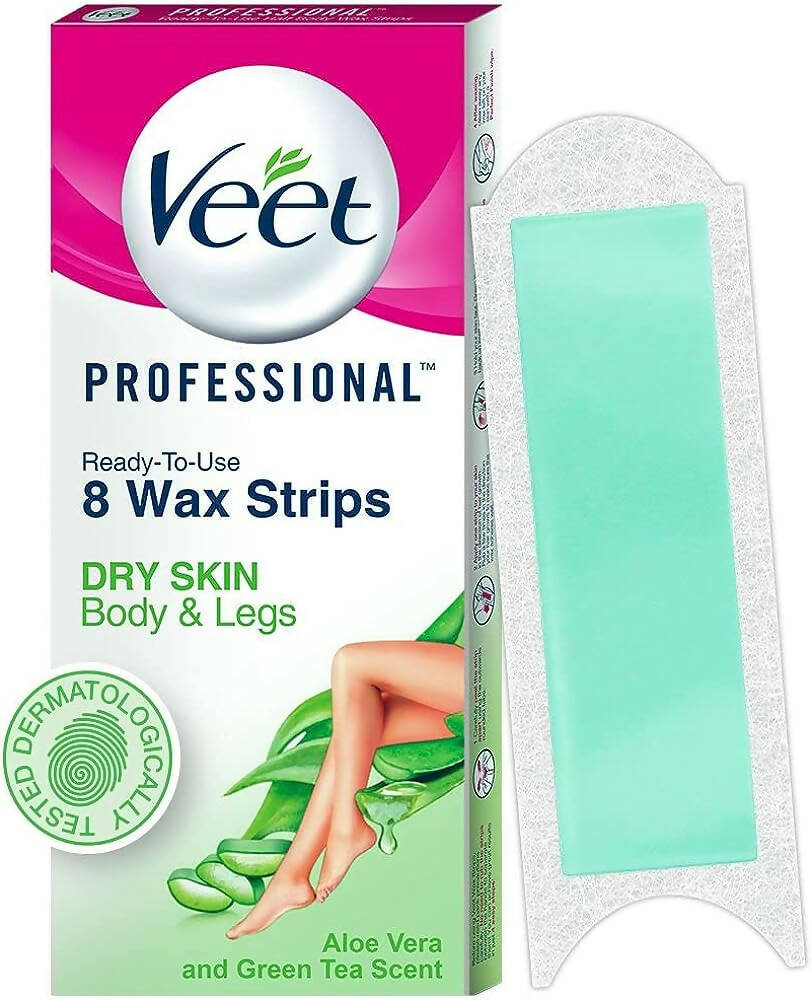 Veet Ready To Use Half Body Wax Strips (Dry Skin) Body And Legs (8 Nos)-ItsBen LifeStyle