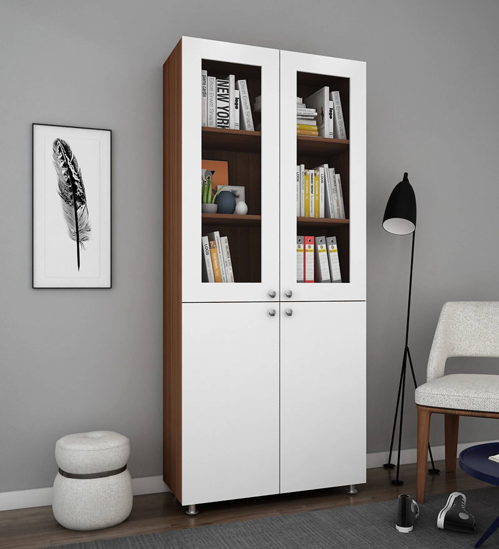 Bookcase With Door Assembly And Installation-ItsBen LifeStyle